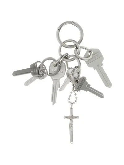 Willy Chavarria Metal Keyring In Silver