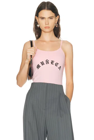 Willy Chavarria Mu?eca Cholita Tank Top In Pink