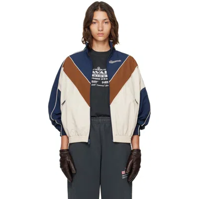Willy Chavarria Multicolor 'bad Boy' Track Jacket In Peacoat