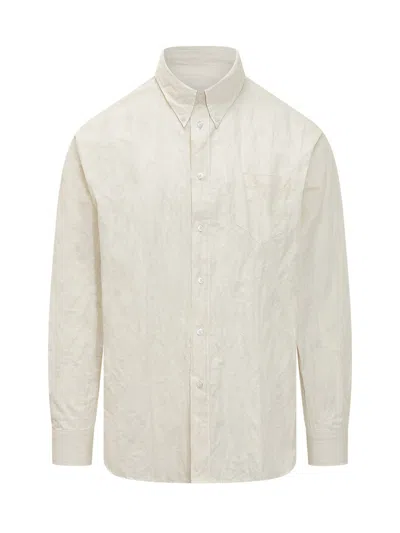 Willy Chavarria Off White Relaxed Solid Shirt In Neutral
