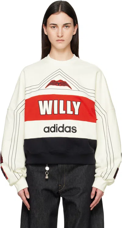 Willy Chavarria Off-white Adidas Originals Edition 'ny' Sweatshirt