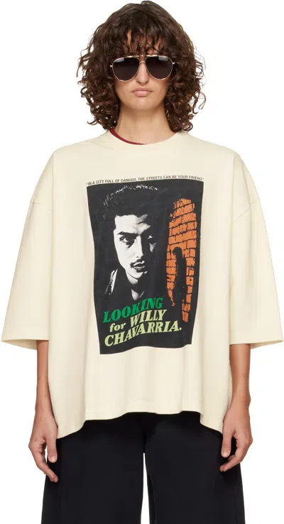 Willy Chavarria Off-white 'looking For Willy' Northsider T-shirt In Animal Print