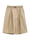 Willy Chavarria Orale Bermuda Shorts In Neutral
