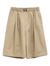 Willy Chavarria Orale Elastic-waistband Shorts In Nude