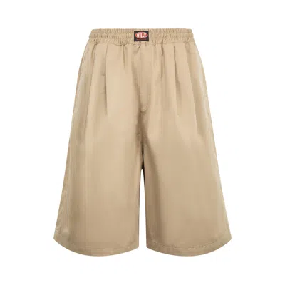 Pre-owned Willy Chavarria Orale Elasticated Short 'travertine' | Brown | Men's Size M