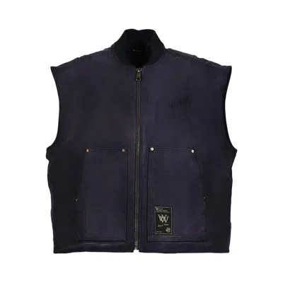 Willy Chavarria Outwear Waistcoats In Blue