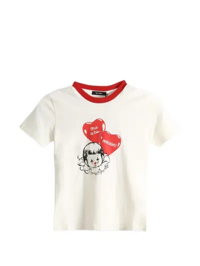 Willy Chavarria Payasadas Graphic-print Ringer T-shirt In White