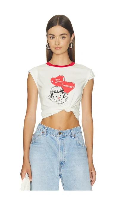 Willy Chavarria Payasadas! Ringer Tee In White