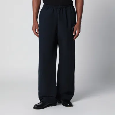 Willy Chavarria Pinstripe Jogging Trousers With Logo Embroidery In Transparent