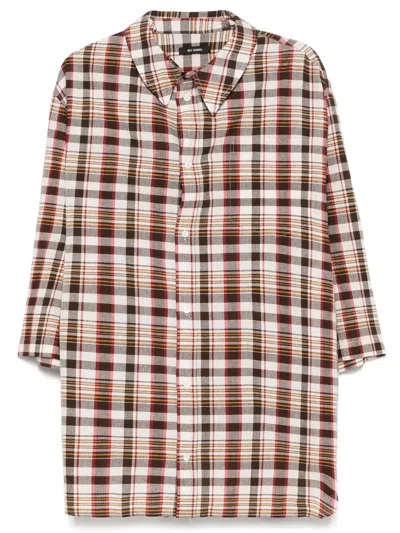 Willy Chavarria Plaid Check Button-up Shirt With Chest Pocket In Multi