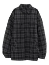 Willy Chavarria Plaid Shirt In Green