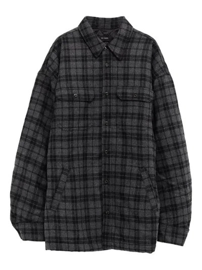 Willy Chavarria Plaid Shirt In Green