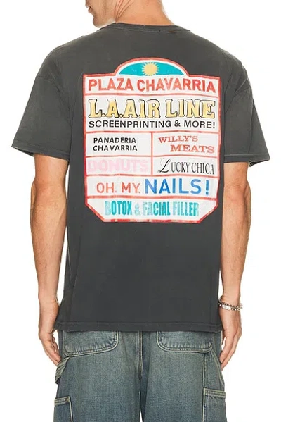 Willy Chavarria Plaza Chavarria Easy Tee In Pirate Black