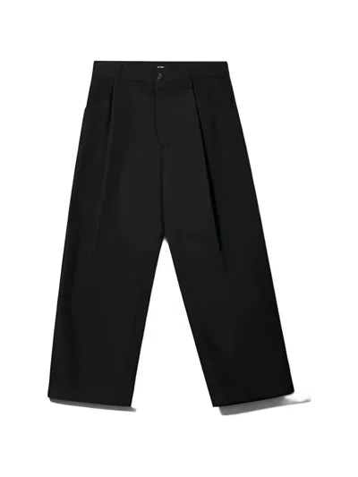 Willy Chavarria Pleated Tailored Trousers In Black