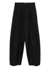 Willy Chavarria Pleated Wide-leg Trousers In Black