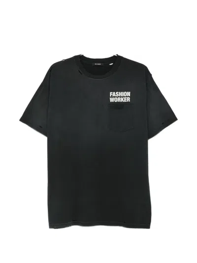 Willy Chavarria Pocket Crew-neck T-shirt In Black