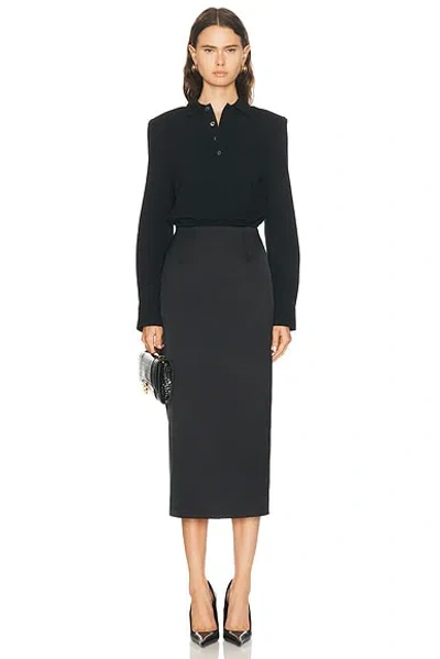 Willy Chavarria Polo Dress In Black