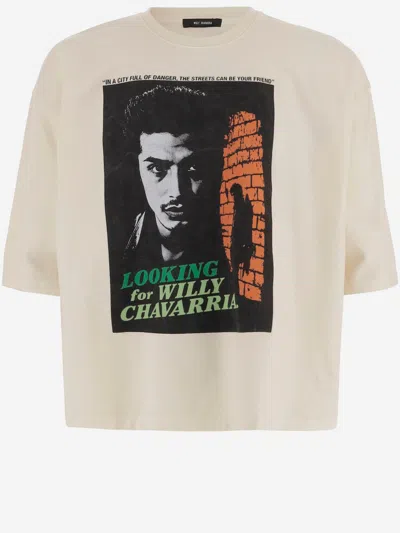 Willy Chavarria Printed Cotton T Shirt In White