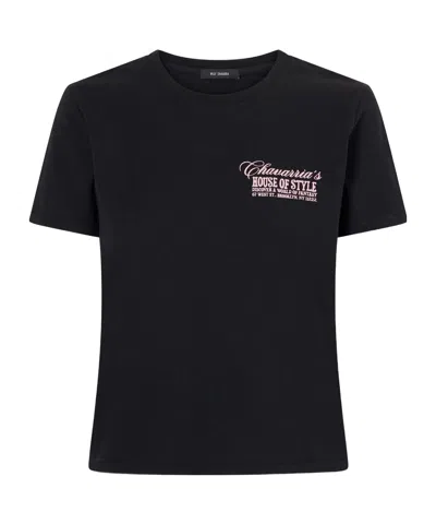 Willy Chavarria House Of Style Printed Cotton-jersey T-shirt In Black