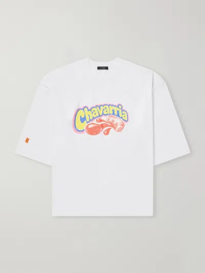 Willy Chavarria Chavaloo Buffalo Logo-print T-shirt In Animal Print
