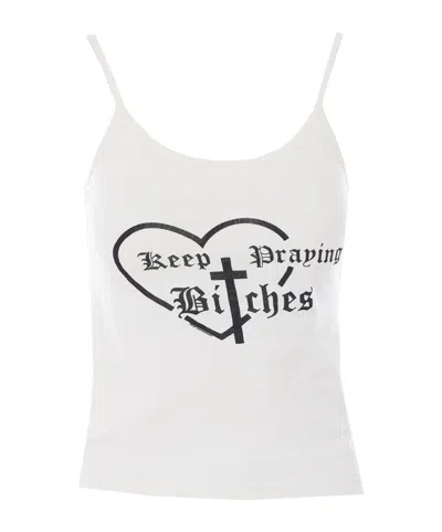 Willy Chavarria Printed Vest In White