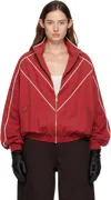 Willy Chavarria Red Bad Boy Track Jacket In Red