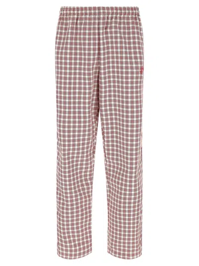 Willy Chavarria Red Straight Drawstring Pants In Pink