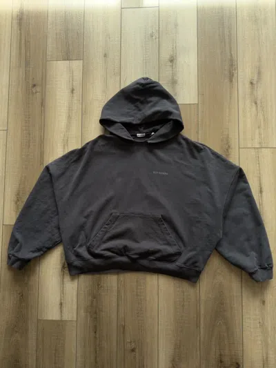 Pre-owned Willy Chavarria Ripped Neck Bomber Hoodie