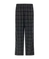 Willy Chavarria Ruff Rider Checked Pattern Pants Side Pockets In Black
