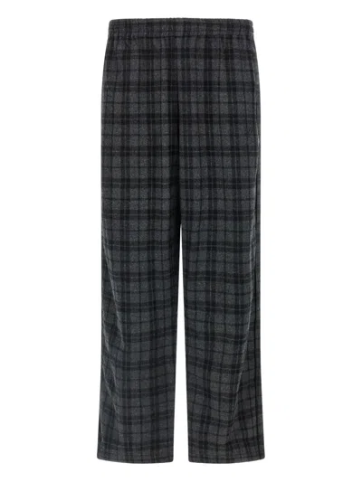 WILLY CHAVARRIA RUFF RIDER CHECK-PATTERN TROUSERS