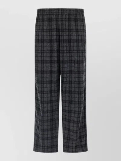 Willy Chavarria Ruff Rider Checked Pattern Pants Side Pockets In Multi