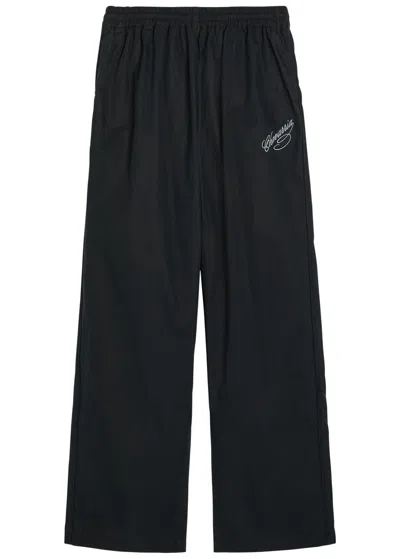 Willy Chavarria Ruff Rider Logo-embroidered Cotton Trousers In Multi