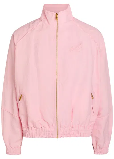 Willy Chavarria Ruff Rider Logo-embroidered Woven Track Jacket In Pink