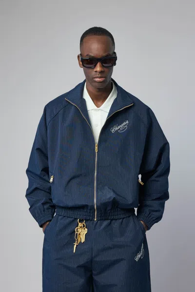 Willy Chavarria Ruff Rider Track Jacket In Blue