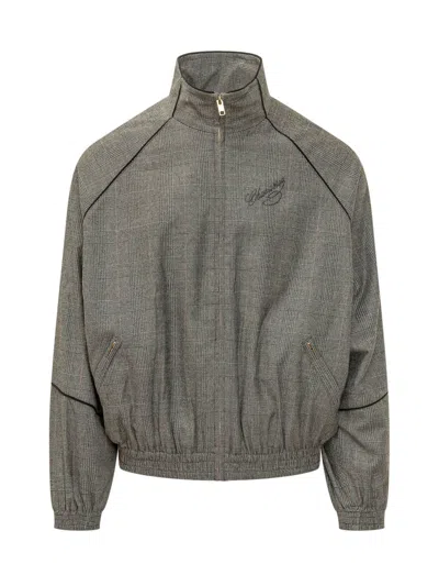Willy Chavarria Ruff Rider Track Jacket In Gray