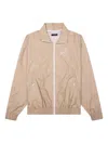 Willy Chavarria Ruff Rider Track Jacket In Neutral