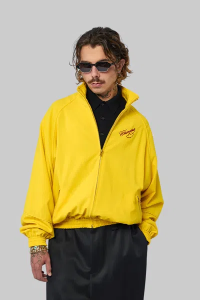 Willy Chavarria Ruff Rider Track Jacket In Yellow
