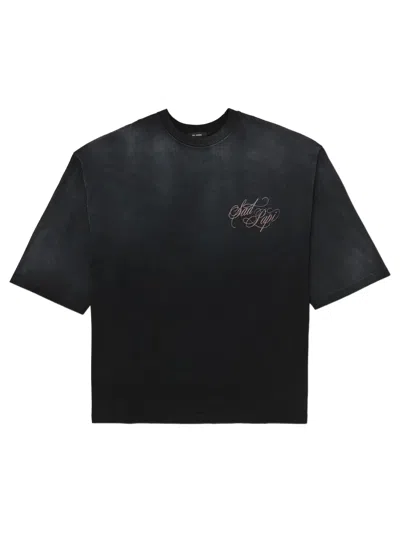 Willy Chavarria Sad Papi Buffalo T-shirt In Black