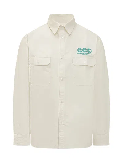 Willy Chavarria Shirt With Pocket And Buttons In White