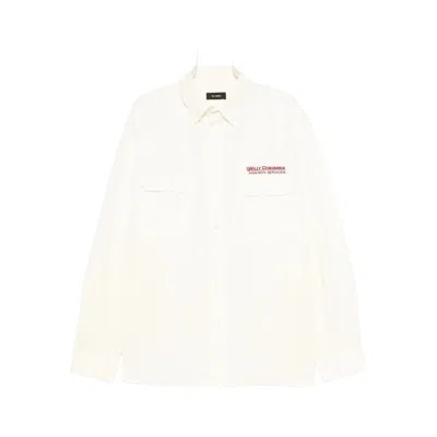 Willy Chavarria Logo-print Shirt In White