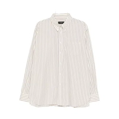 Willy Chavarria Striped Shirt In Neutral