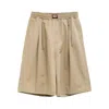 Willy Chavarria Beige Orale Elasticated Shorts In Nude