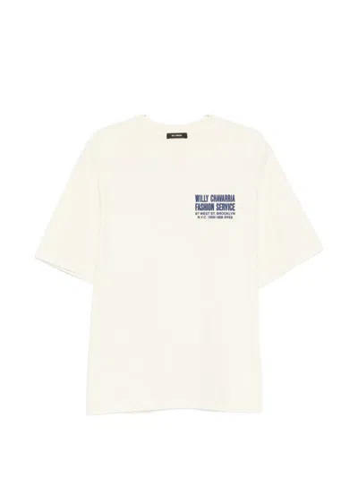 Willy Chavarria Short-sleeve Graphic T-shirt In Neutral