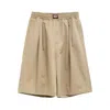 Willy Chavarria Beige Orale Elasticated Shorts In Neutral
