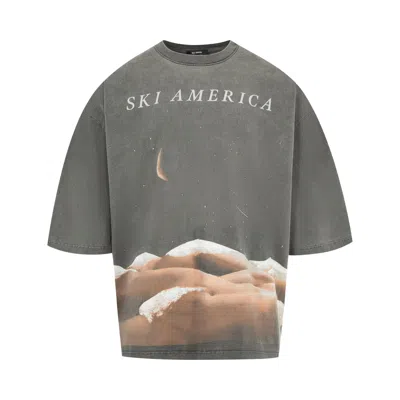 Pre-owned Willy Chavarria Ski America Buffalo Tee 'black' | Men's Size M
