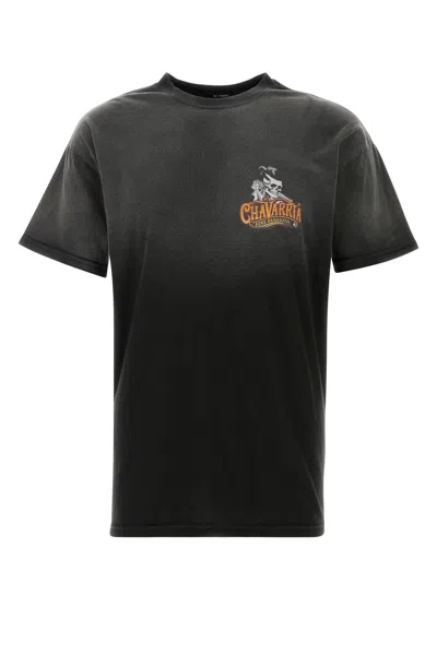 WILLY CHAVARRIA WILLY CHAVARRIA SLATE COTTON T-SHIRT