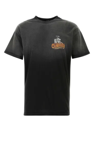 Willy Chavarria Slate Cotton T Shirt In Black