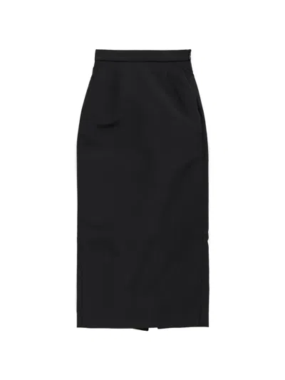 Willy Chavarria Slit Skirt In Black