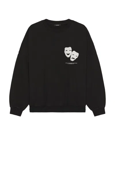 Willy Chavarria Smile Now Cry Later Hooligan Crewneck In Black