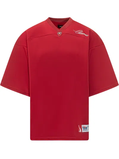 Willy Chavarria Sport Jersey One-size T-shirt In Red